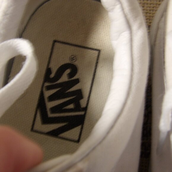 Vans Off The Wall White Sneakers Sz 6 - Picture 4 of 7